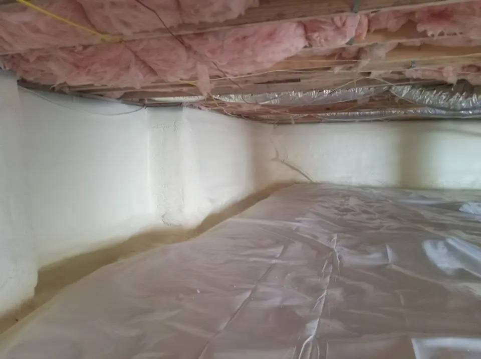 Crawl space encapsulation with closed-cell spray foam for Roof Waterproofing in Indian River Estates